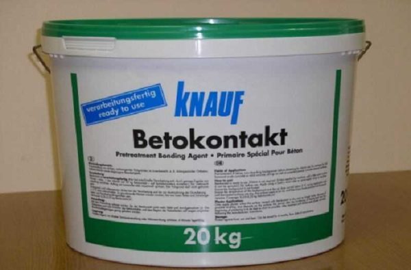 Betokontakt from Knauf has a pink dye