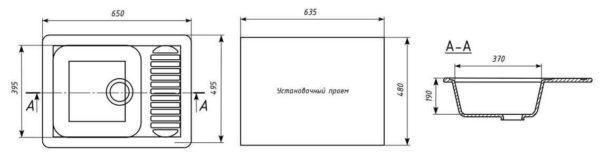 La apertura de instalación del fregadero de la cocina debe ser menor o igual a las dimensiones del marco.