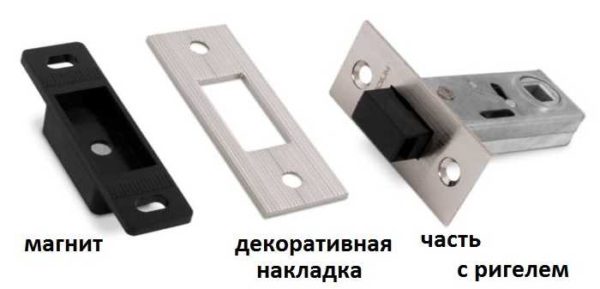 Lekatkan kait magnet untuk pintu dalaman dengan pemegang dan pemasangan termudah