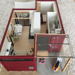 layout de casa modular