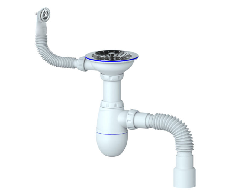 Сифонът с преливник е инсталиран не само за мивки, но и мивки